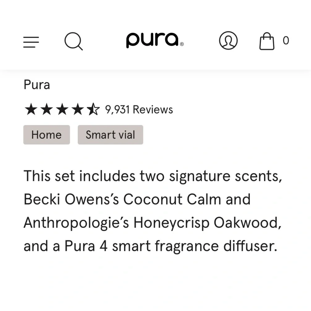 Pura Smart Fragrance Diffuser Kit NEW